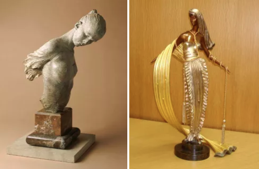 How the Art of Richard MacDonald and Erte Sculptures Redefine Modern Elegance