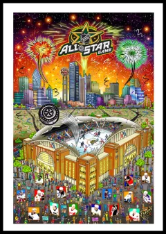 2007 NHL All-Star Game: Dallas by Charles Fazzino on Serigraph