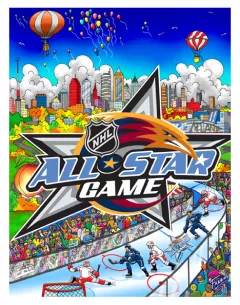 2008 NHL All-Star Game: Atlanta by Charles Fazzino on 3D Giclee