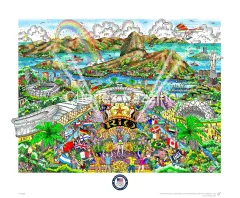 2016 Rio Olympic Games by Charles Fazzino on Serigraph