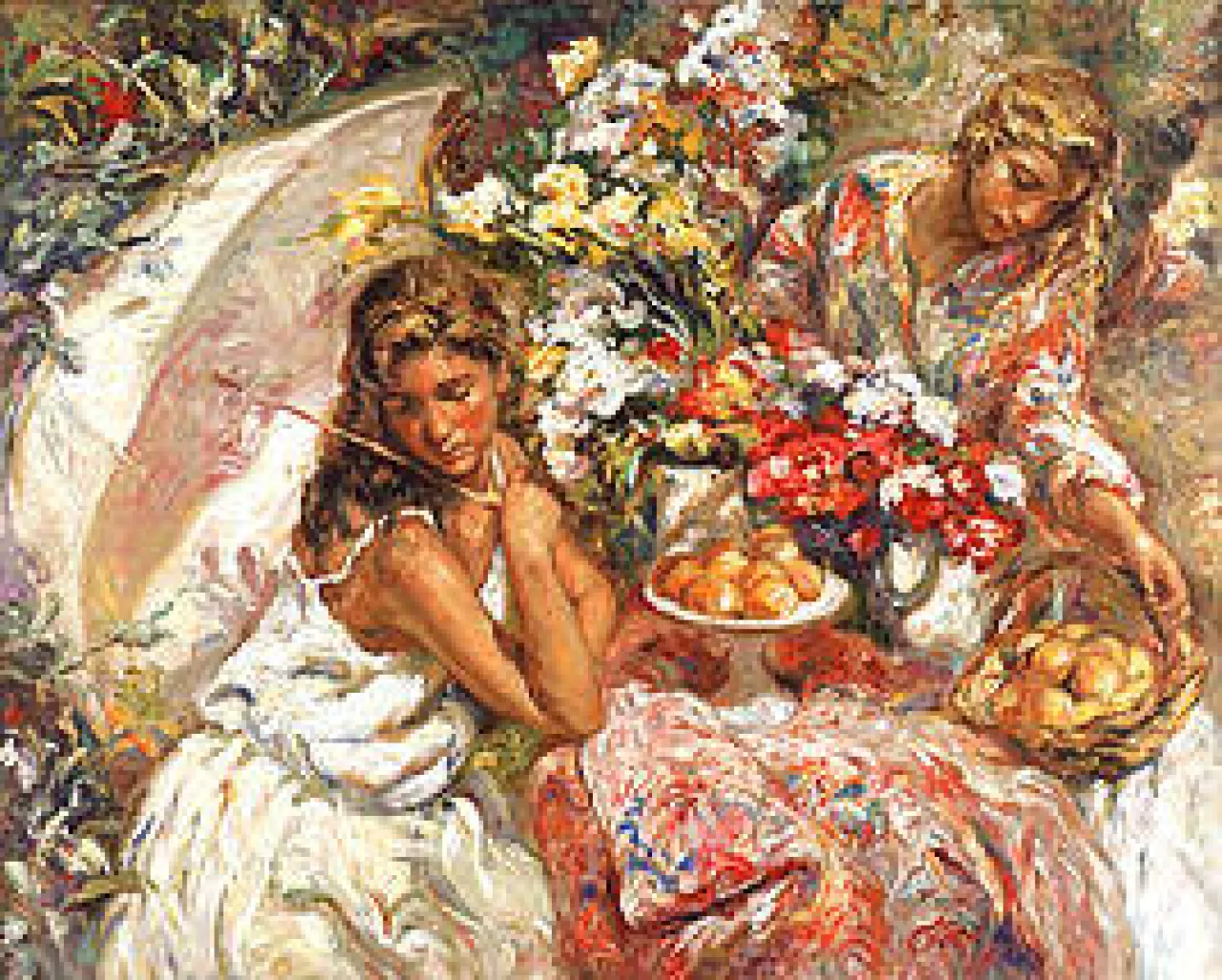 Adornando La Mesa by Jose Royo on Serigraph on Paper