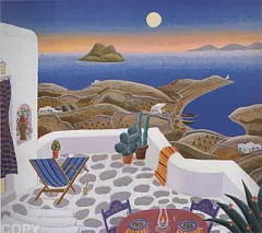 Aegean Sea Suite - Lino by Thomas McKnight on Serigraph