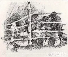Ali-Frazier Suite - Frazier's Corner by Leroy Neiman on Etching
