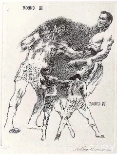 Ali-Frazier Suite - Rounds 3 and 4 by Leroy Neiman on Etching