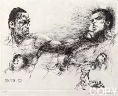 Ali-Frazier Suite - Round 15 by Leroy Neiman on Etching
