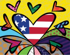 by Romero Britto on Serigraph