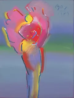 Angel with Heart in Spectrum (Original) by Peter Max on Original