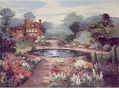 An English Water Garden by Mark King on Serigraph