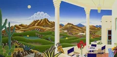 Arizona Golf by Thomas McKnight on Serigraph