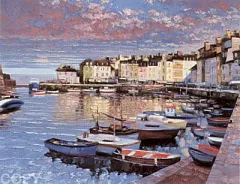 Atlantique Suite - Sunset at Le Palais by Howard Behrens on Serigraph