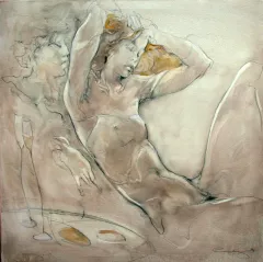 Begegnung (Oil on canvas) by Jurgen Gorg on Original