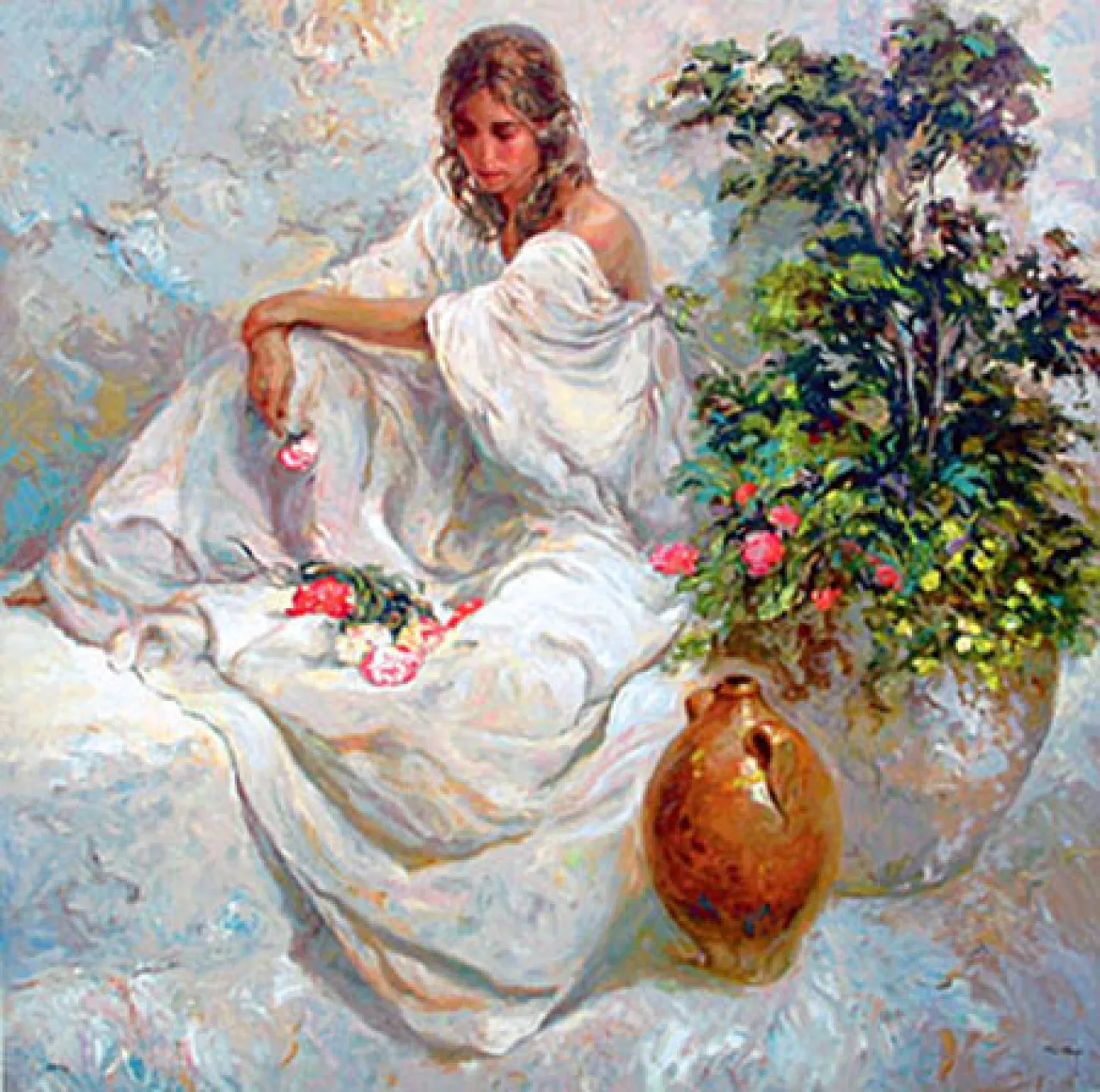 Blancos (Panel) by Jose Royo on Serigraph on Panel
