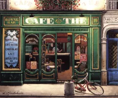 Cafe The by Liudmila Kondakova on Serigraph