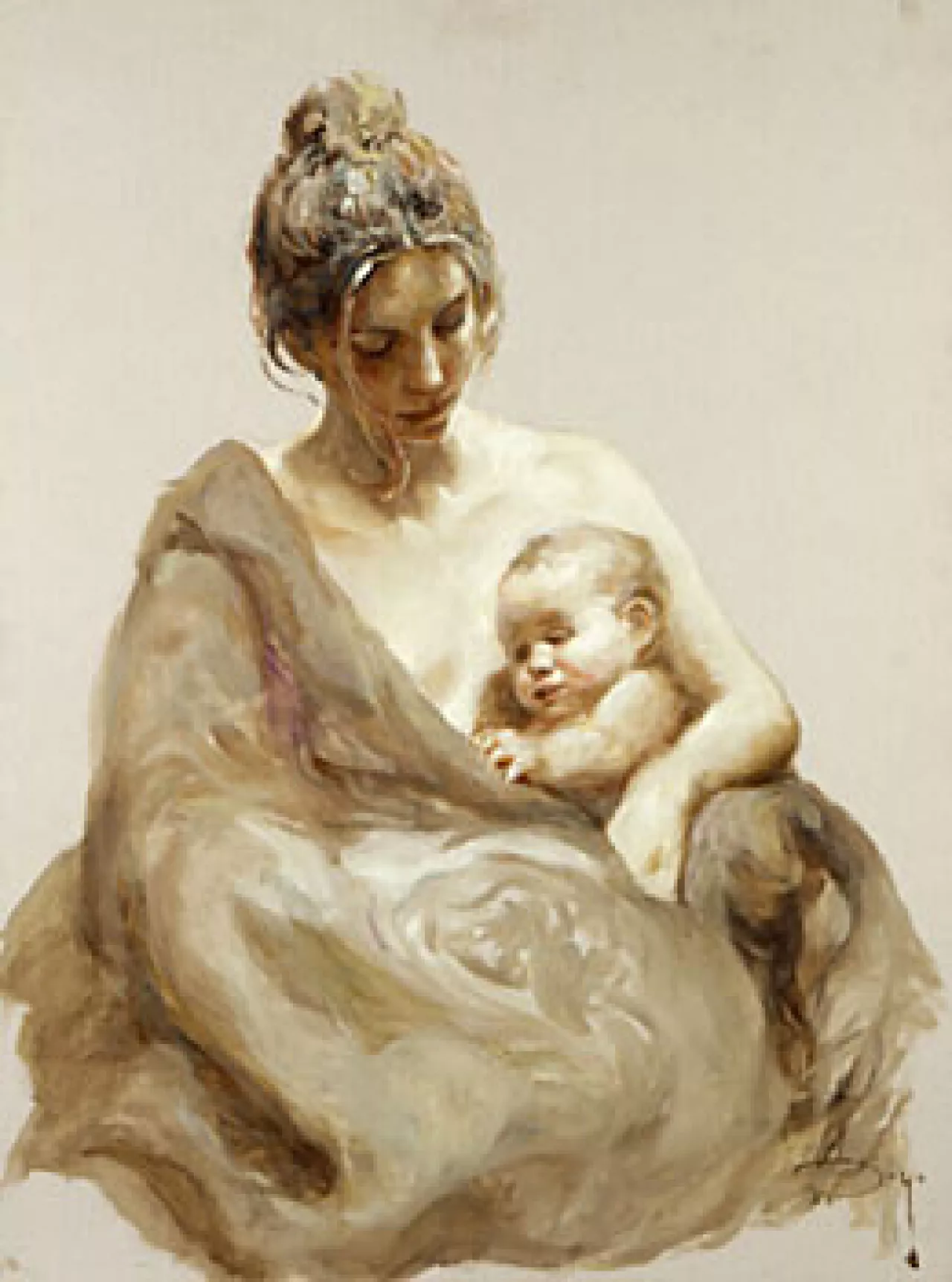 Caricia (Panel) by Jose Royo on Serigraph on Panel