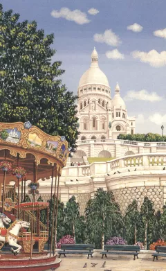 Carrousel A Sacre-Couer by Liudmila Kondakova on Serigraph