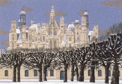 Chambord Snowfall by Liudmila Kondakova on Serigraph