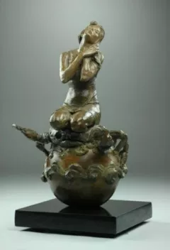 Circle of Life - Cancer by Nguyen Tuan on Bronze Sculpture