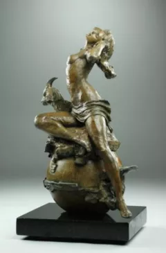 Circle of Life - Capricorn by Nguyen Tuan on Bronze Sculpture