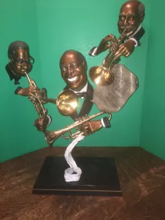 Dizzy, Louis, Handy by Paul Wegner on Bronze Sculpture