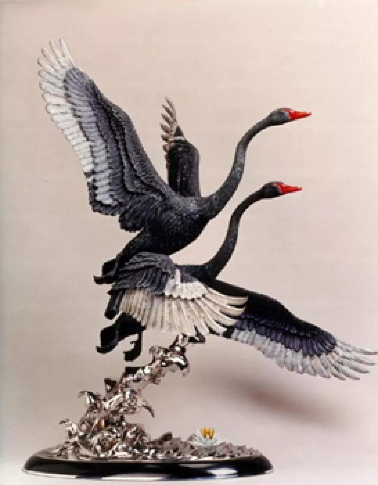 Elegance - Black by Chester Fields on Bronze Sculpture