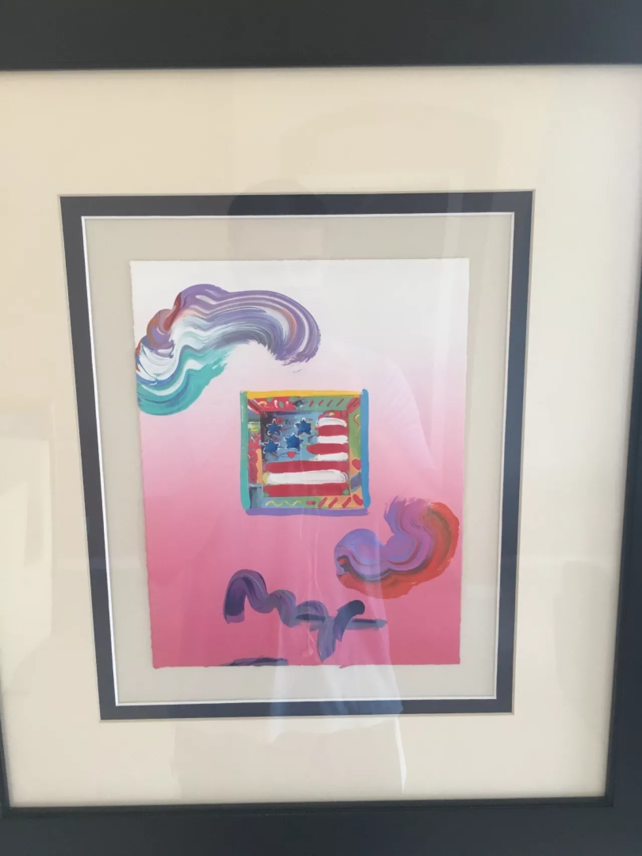 Flag with Heart Ver.1 #130 by Peter Max on Original