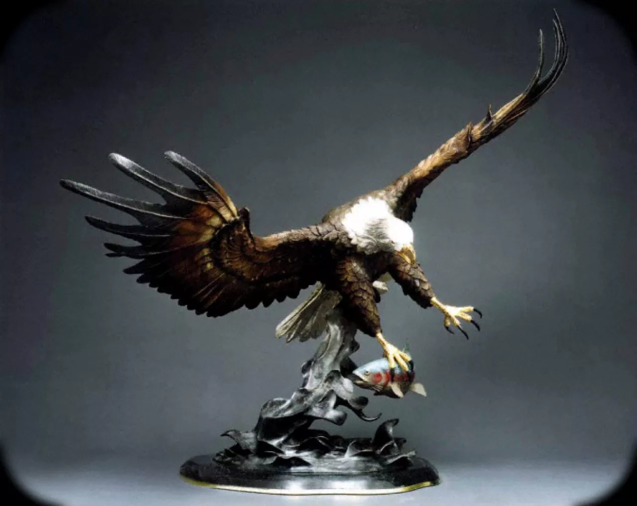 Fly Fishing by Chester Fields on Bronze Sculpture