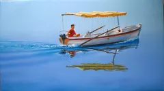Going Fishing (Oil on Canvas) by Frane Mlinar on Original