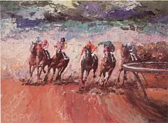 Equine Suite - Into the Stretch by Mark King on Serigraph