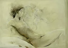 In Gedanken (Oil on canvas) by Jurgen Gorg on Original