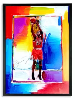 Farewell Shot (Signed by Michael Jordan) by Peter Max on Serigraph