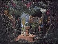 Key West Garden by John Kiraly on Serigraph
