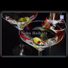 Martini Toast - Cocktails and Cards suite by Nobu Haihara on Serigraph