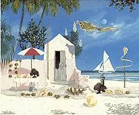 Florida Suite - Southernmost Point by John Kiraly on Serigraph