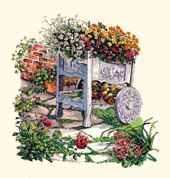 Country House Suite - The Side Garden by Susan Rios on Serigraph