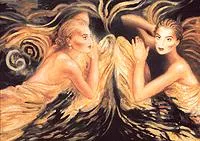Touch of an Angel by Joanna Zjawinska on Serigraph on Canvas