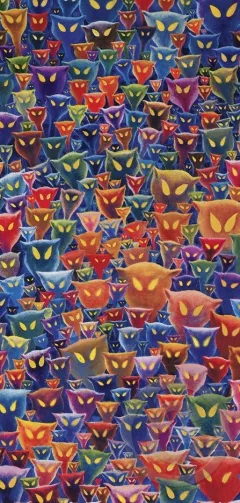 A Plethora of Cats by Dr. Seuss on Serigraph on Canvas