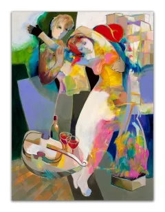 Dream in Love by Abrishami Hessam on Serigraph on Canvas