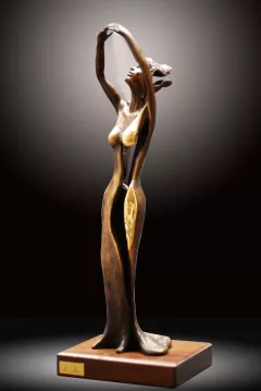 Danzatrice (Dancer) by Lucio Oliveri on Bronze Sculpture