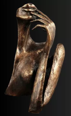 Dubitativamente (Doubting) by Lucio Oliveri on Bronze Sculpture