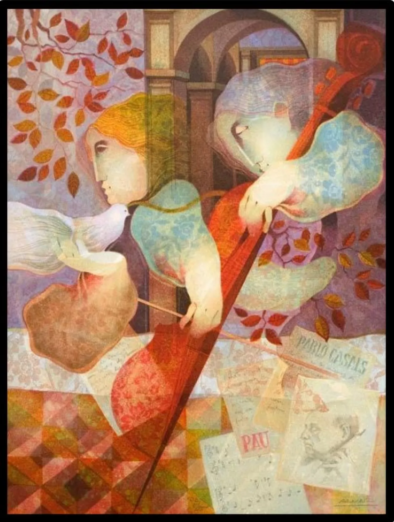 - Homenaje a Pau Casals (Homage to Pablo Casals) by Alvar Sunol on Lithograph