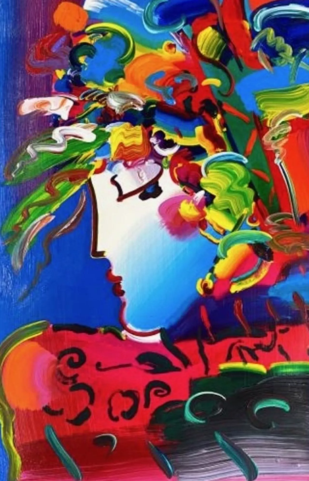 Blushing Beauty (MM) by Peter Max on Original
