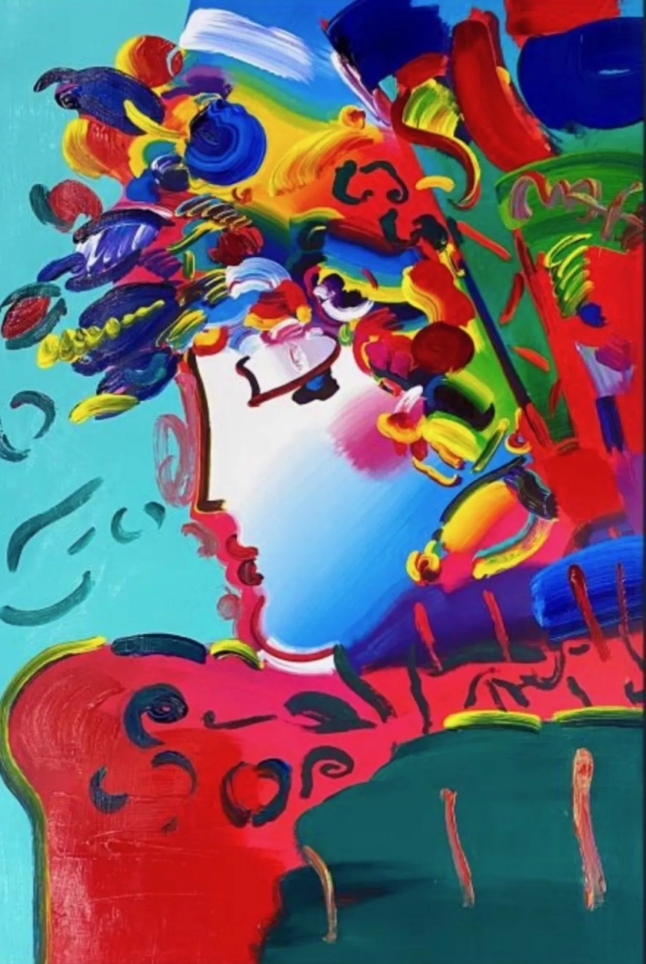 Blushing Beauty (MM) by Peter Max on Original