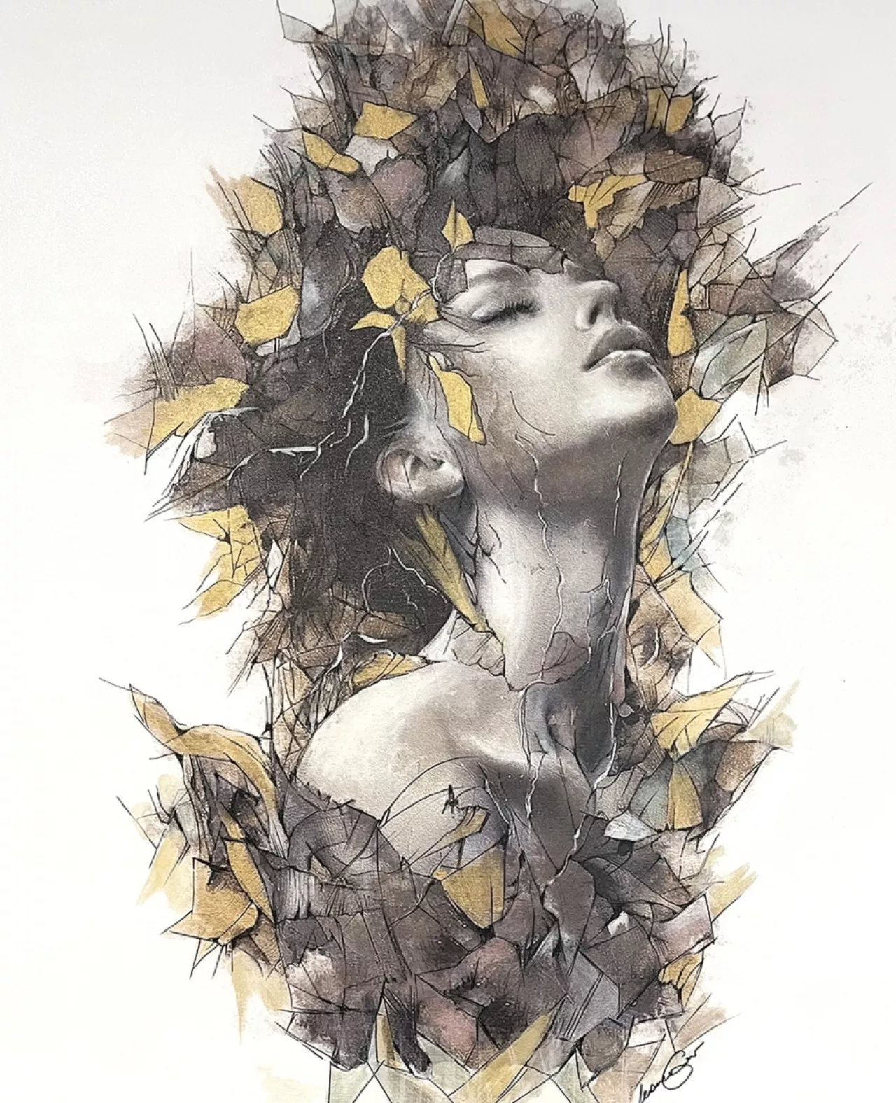 Gone with the Wind by Liana Gor on Mixed Media