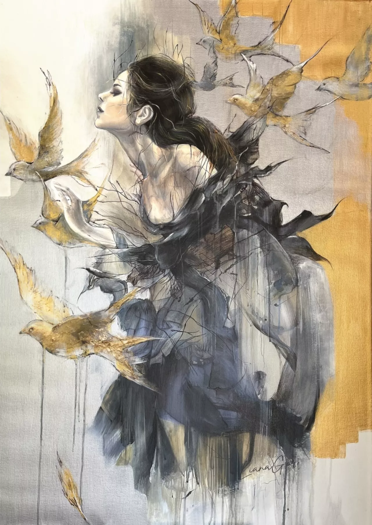 Serena by Liana Gor on Mixed Media