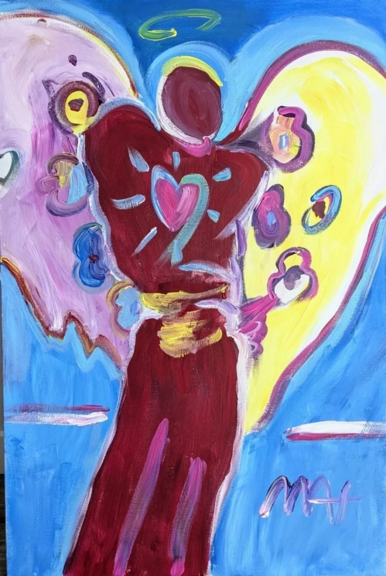 Angel with Heart (Original) by Peter Max on Original