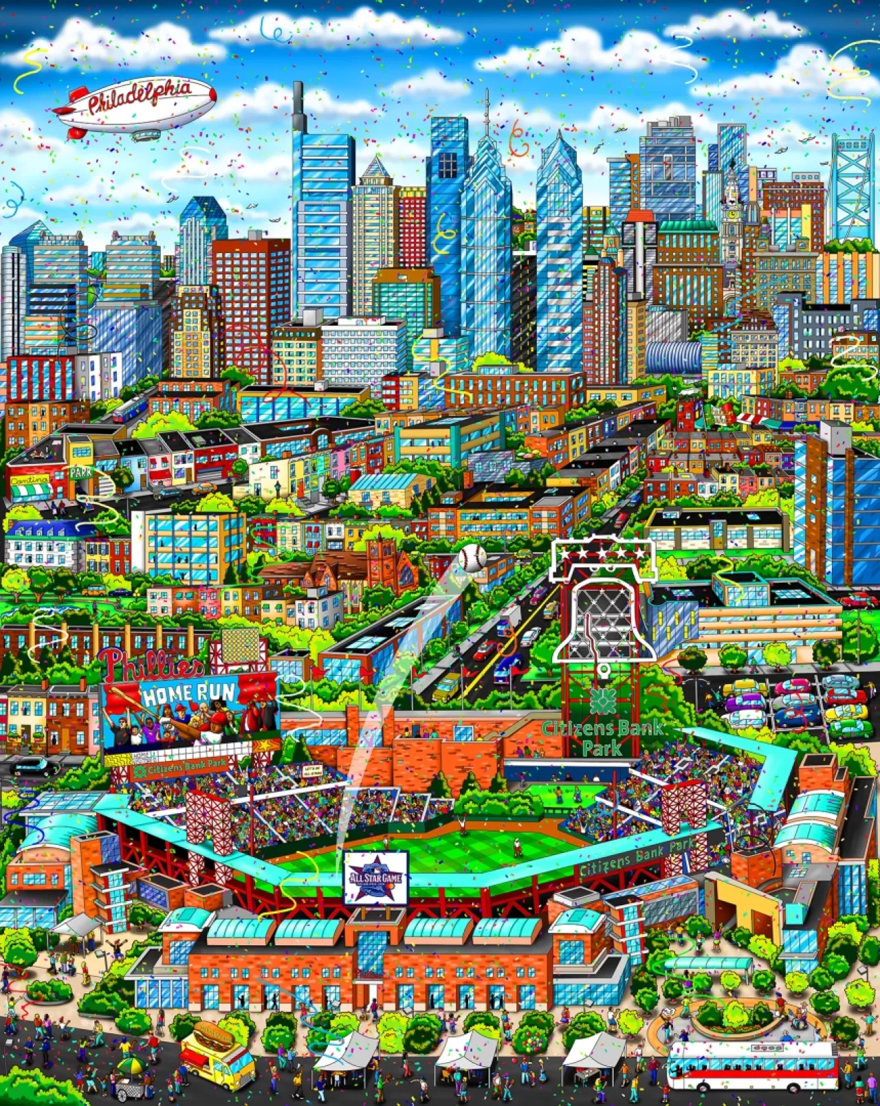 2026 All-Star Game: Philadelphia by Charles Fazzino on 3D Limited Edition
