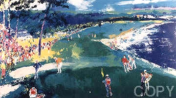 18th at Pebble Beach by Leroy Neiman | Serigraph