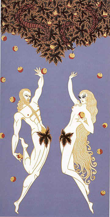 Adam and Eve by Erte | Serigraph