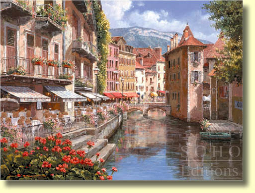 Afternoon in Annecy by Sam Park | Serigraph