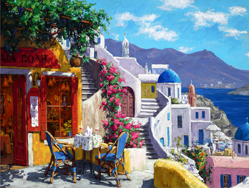 Afternoon on the Aegean Sea by Viktor Shvaiko | Giclee on Canvas